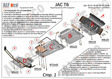 Защита картера для JAC T6