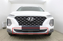 Защитная сетка радиатора низ, с датчикос АСС для Hyundai Santa Fe IV